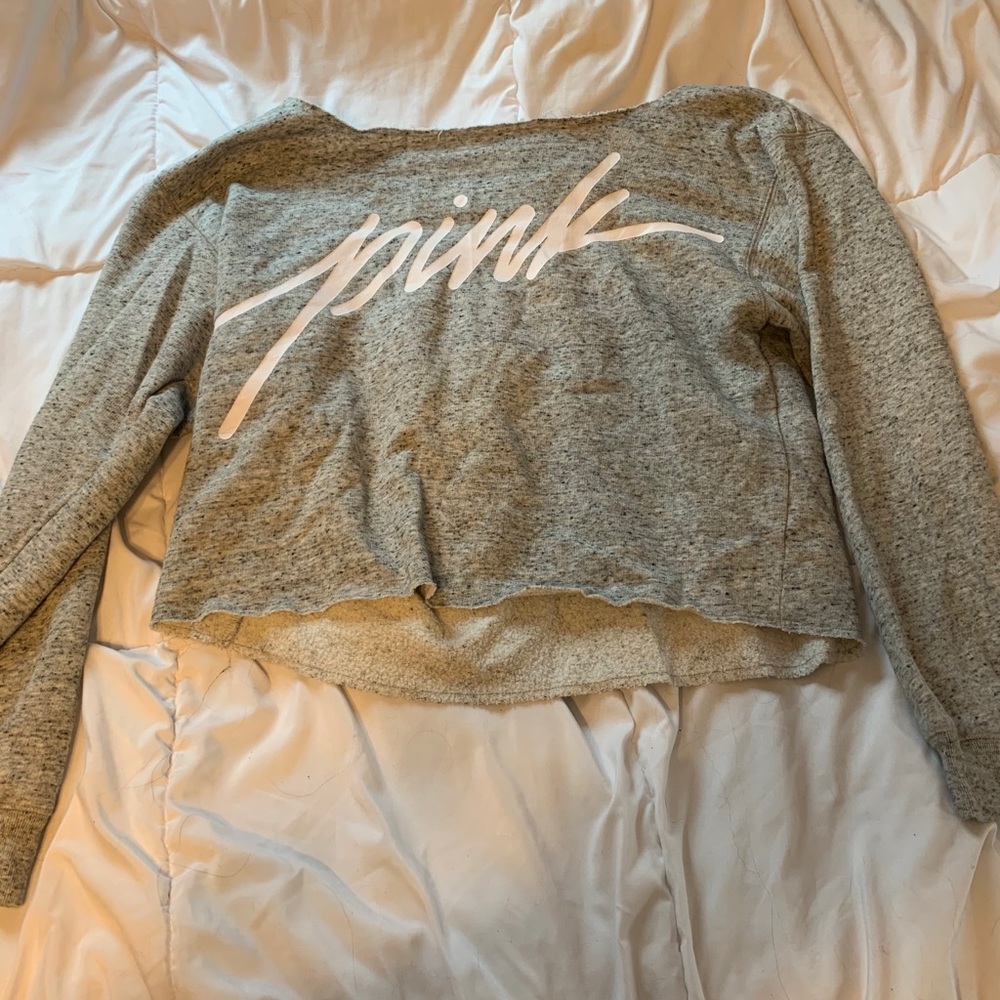 Pink cropped long sleeve
